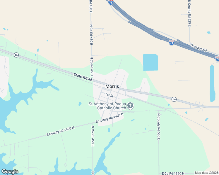 map of restaurants, bars, coffee shops, grocery stores, and more near 14263 West Street in Morris