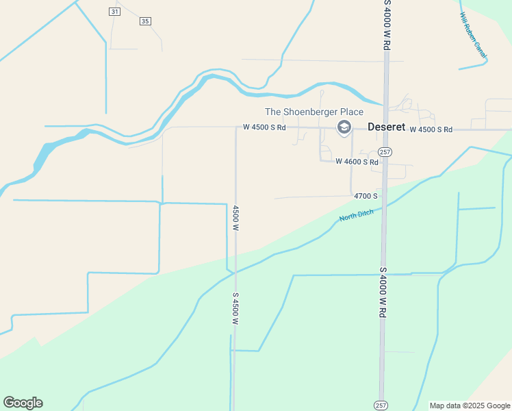map of restaurants, bars, coffee shops, grocery stores, and more near 4375 West 4500 South Road in Delta