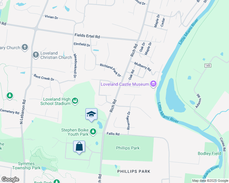 map of restaurants, bars, coffee shops, grocery stores, and more near 11976 Weeping Willow Court in Loveland