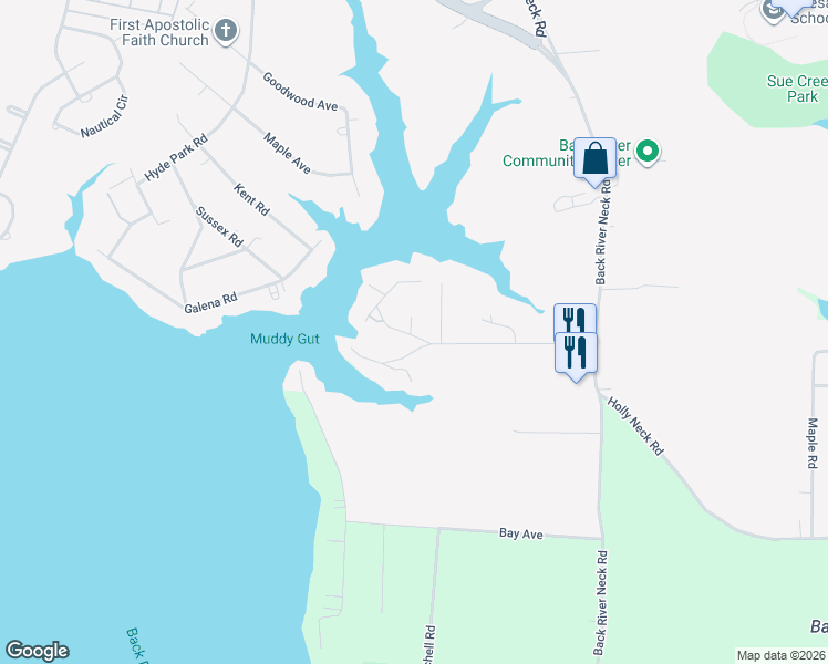 map of restaurants, bars, coffee shops, grocery stores, and more near 1318 Cherry Garden Road in Essex