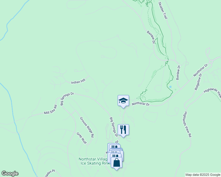 map of restaurants, bars, coffee shops, grocery stores, and more near 5069 Gold Bend in Truckee