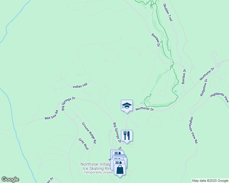 map of restaurants, bars, coffee shops, grocery stores, and more near 5069 Gold Bend in Truckee