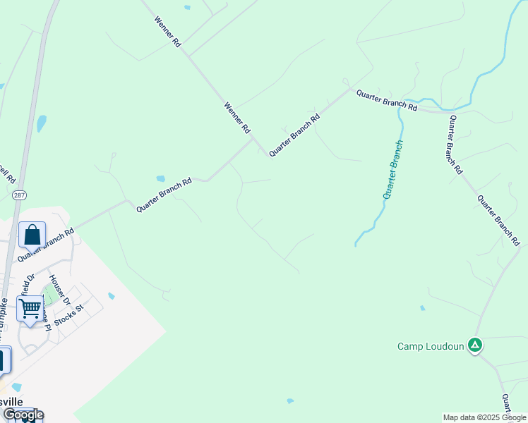 map of restaurants, bars, coffee shops, grocery stores, and more near 39850 Columbine Court in Lovettsville
