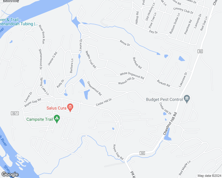 map of restaurants, bars, coffee shops, grocery stores, and more near 159 Wagon Trail Road in Harpers Ferry