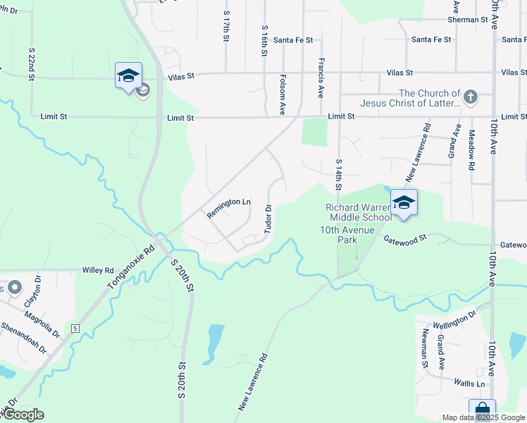 map of restaurants, bars, coffee shops, grocery stores, and more near 3500 Tudor Drive in Leavenworth