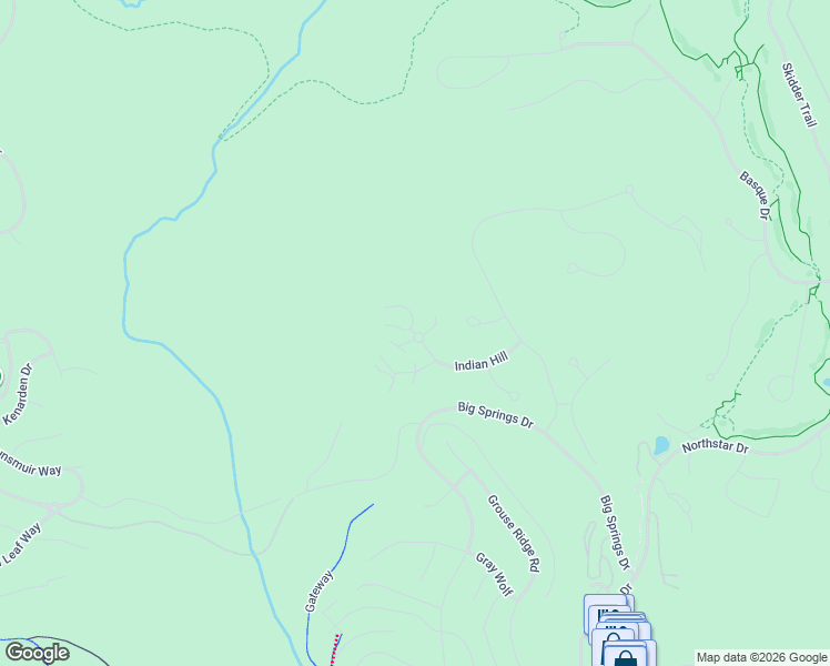map of restaurants, bars, coffee shops, grocery stores, and more near 1336 Indian Hills in Truckee