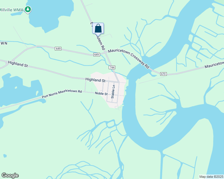 map of restaurants, bars, coffee shops, grocery stores, and more near 1211 Stable Lane in Commercial Township
