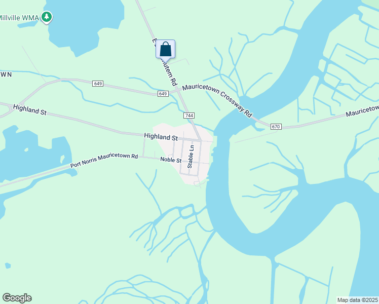 map of restaurants, bars, coffee shops, grocery stores, and more near 1211 Stable Lane in Commercial Township