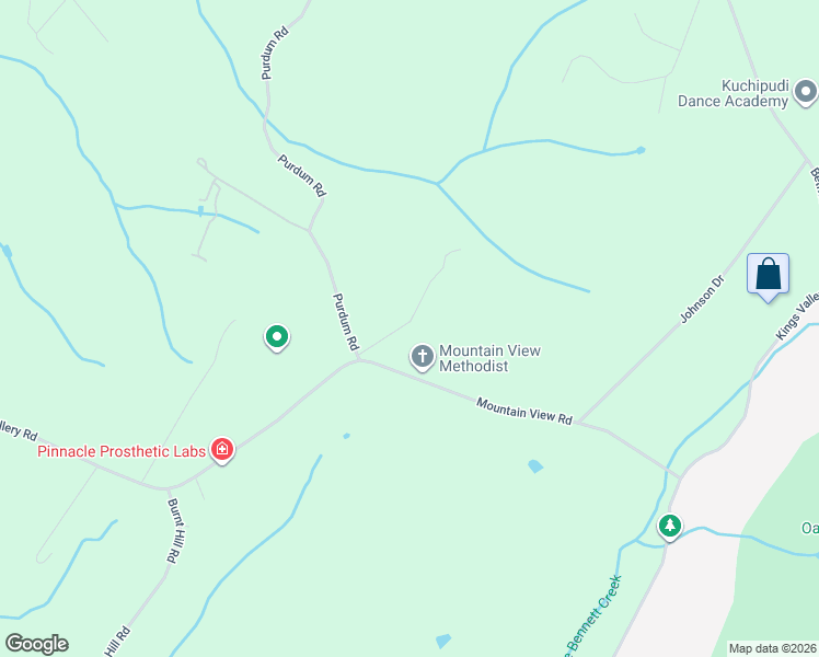map of restaurants, bars, coffee shops, grocery stores, and more near 26121 Purdum Road in Damascus