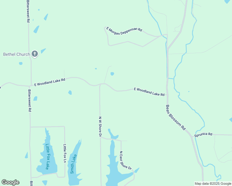 map of restaurants, bars, coffee shops, grocery stores, and more near 2318 East Woodland Lake Road in Morgantown