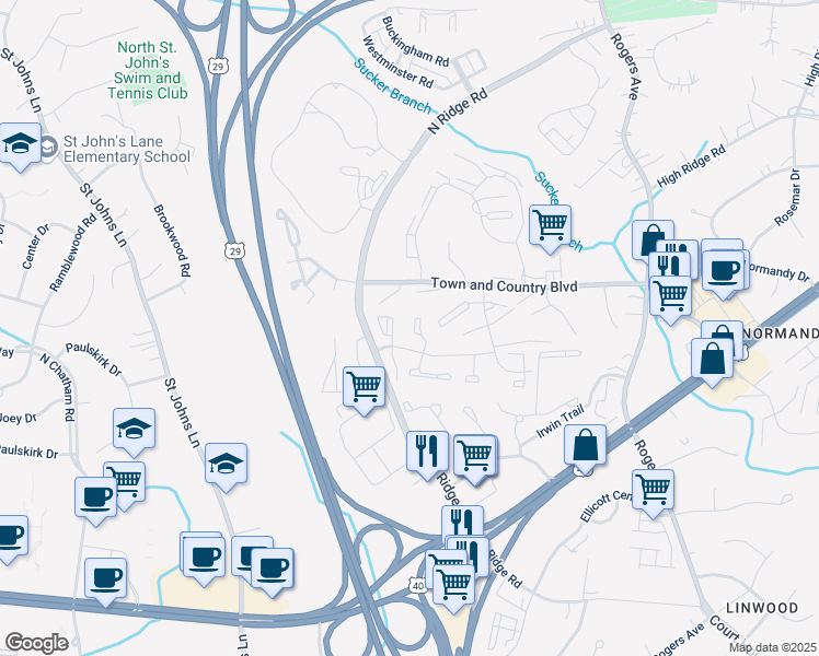 map of restaurants, bars, coffee shops, grocery stores, and more near 3320 Sonia Trail in Ellicott City