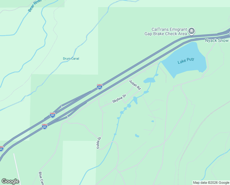 map of restaurants, bars, coffee shops, grocery stores, and more near 41080 Putt Road in Emigrant Gap