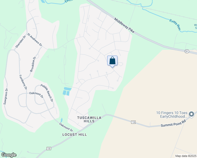 map of restaurants, bars, coffee shops, grocery stores, and more near 871 Tuscawilla Drive in Charles Town