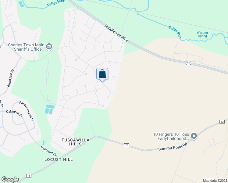 map of restaurants, bars, coffee shops, grocery stores, and more near 85 Camden Drive in Charles Town