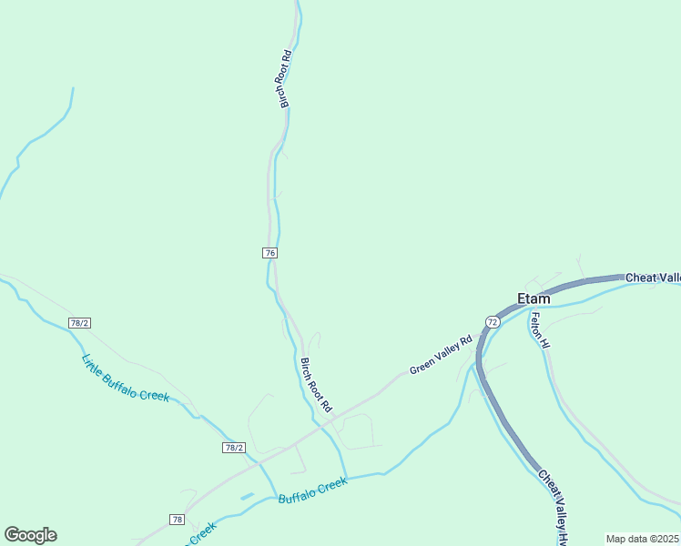 map of restaurants, bars, coffee shops, grocery stores, and more near 338 Birch Root Road in Rowlesburg
