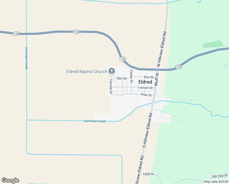 map of restaurants, bars, coffee shops, grocery stores, and more near 456 Pine Street in Eldred