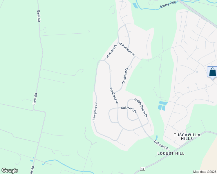 map of restaurants, bars, coffee shops, grocery stores, and more near 519 Turnberry Dr in Charles Town
