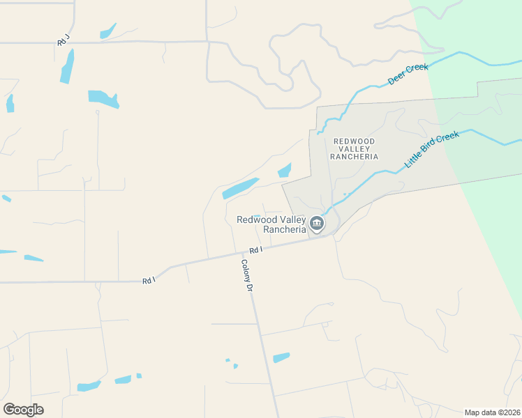 map of restaurants, bars, coffee shops, grocery stores, and more near 3050 Road I in Redwood Valley