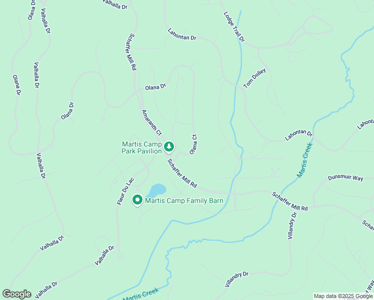 map of restaurants, bars, coffee shops, grocery stores, and more near 8205 Olana Drive in Truckee