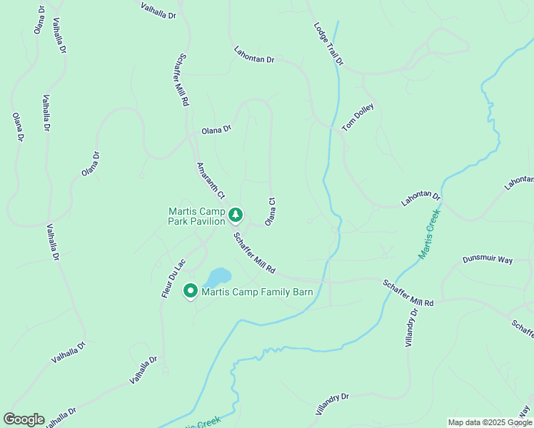 map of restaurants, bars, coffee shops, grocery stores, and more near 8205 Olana Drive in Truckee