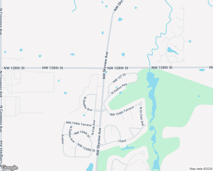 map of restaurants, bars, coffee shops, grocery stores, and more near 10524 North Dalton Avenue in Kansas City