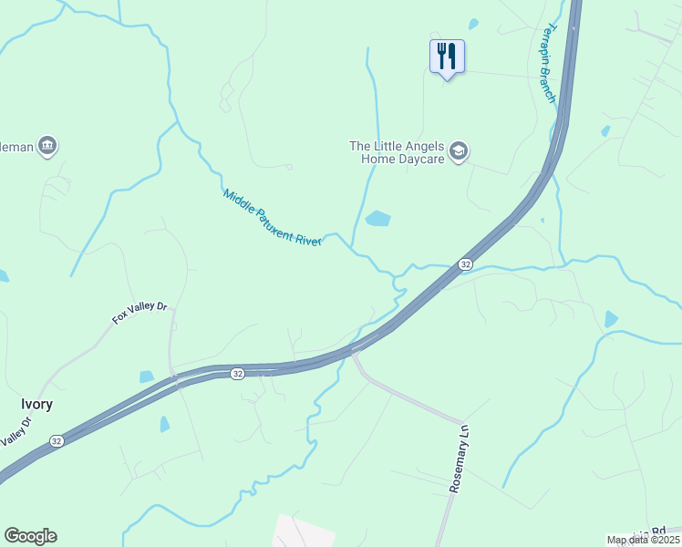 map of restaurants, bars, coffee shops, grocery stores, and more near in Howard County