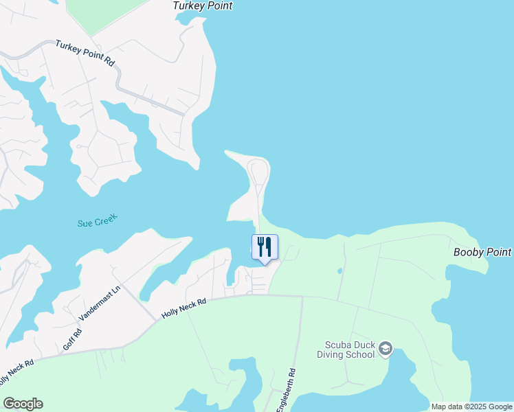 map of restaurants, bars, coffee shops, grocery stores, and more near 716 Baltimore Yacht Club Road in Essex