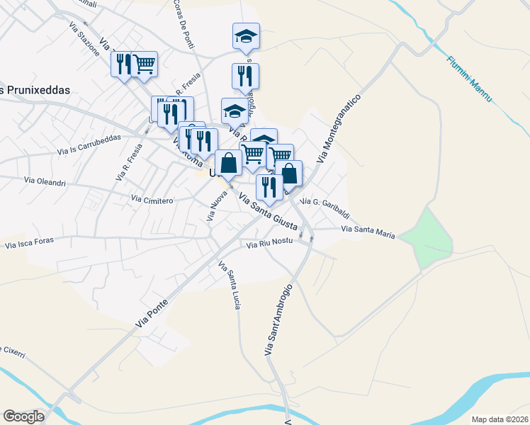 map of restaurants, bars, coffee shops, grocery stores, and more near in Uta