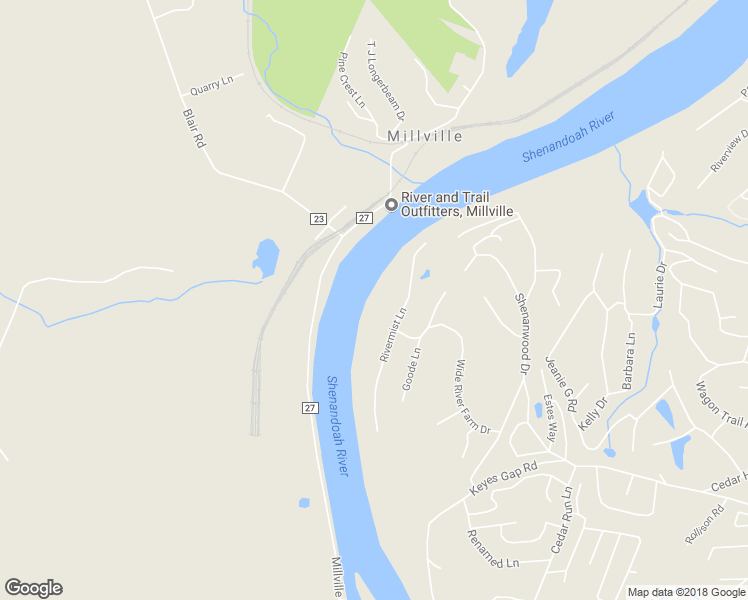map of restaurants, bars, coffee shops, grocery stores, and more near 97 Rivermist Lane in Harpers Ferry