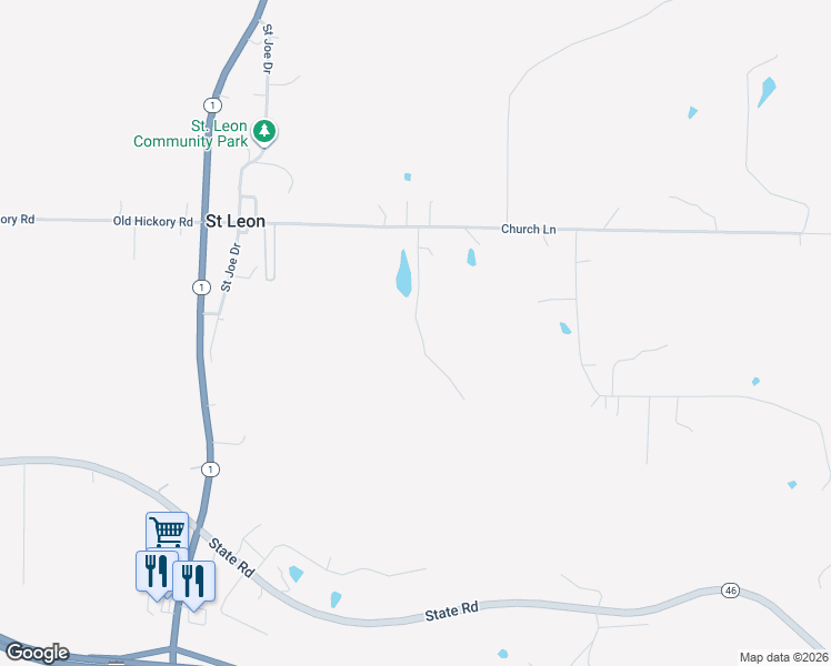 map of restaurants, bars, coffee shops, grocery stores, and more near 28801 Evergreen Lane in West Harrison