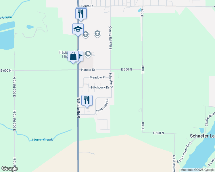 map of restaurants, bars, coffee shops, grocery stores, and more near 181 Schaefer Court South in Hope