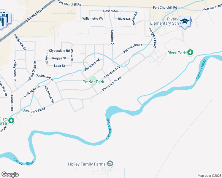 map of restaurants, bars, coffee shops, grocery stores, and more near 1487 River Park Parkway in Dayton