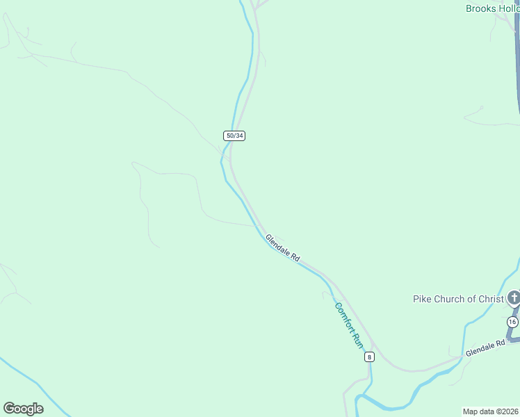 map of restaurants, bars, coffee shops, grocery stores, and more near County Road 50/34 in Saint Marys