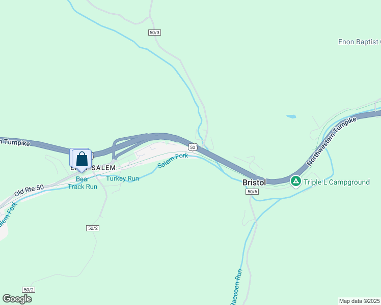 map of restaurants, bars, coffee shops, grocery stores, and more near North Bend Rail-Trail in Salem