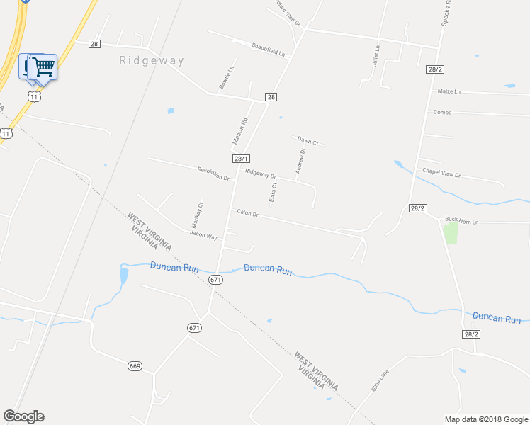 map of restaurants, bars, coffee shops, grocery stores, and more near 96 Elara Court in Bunker Hill