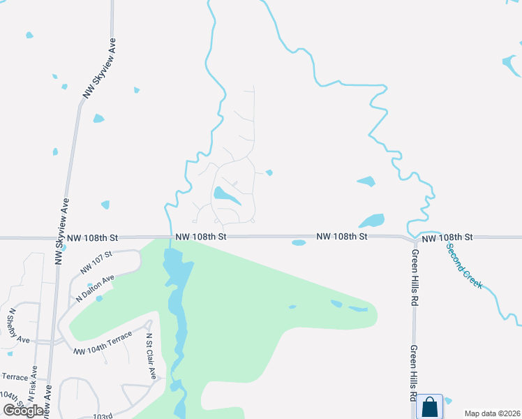 map of restaurants, bars, coffee shops, grocery stores, and more near 10827 North Hull Avenue in Kansas City
