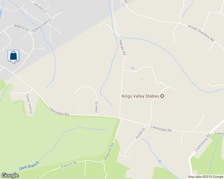 map of restaurants, bars, coffee shops, grocery stores, and more near 26410 Haines Road in Clarksburg