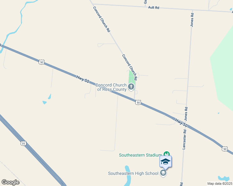 map of restaurants, bars, coffee shops, grocery stores, and more near 30430-30498 U.S. 50 in Chillicothe