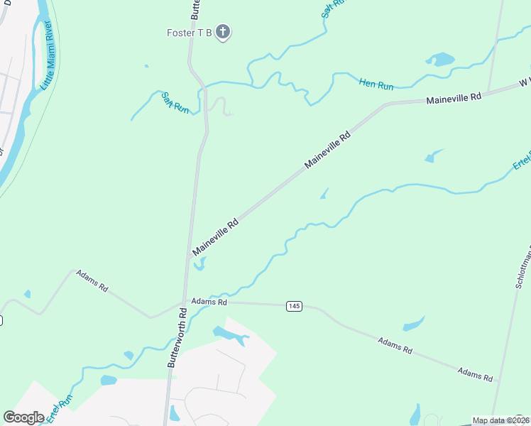 map of restaurants, bars, coffee shops, grocery stores, and more near 9748 Maineville Road in Loveland