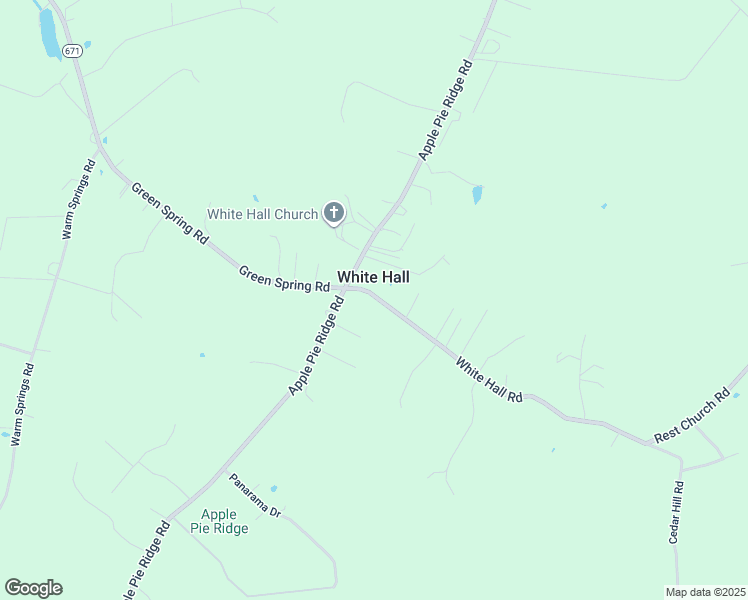 map of restaurants, bars, coffee shops, grocery stores, and more near 142 White Hall Road in Winchester