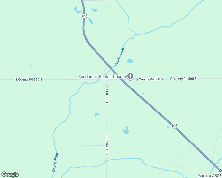 map of restaurants, bars, coffee shops, grocery stores, and more near 3024 South Co Road 300 East in Greensburg