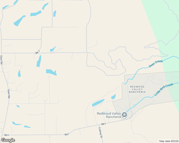 map of restaurants, bars, coffee shops, grocery stores, and more near 600 Bel Arbres Drive in Redwood Valley