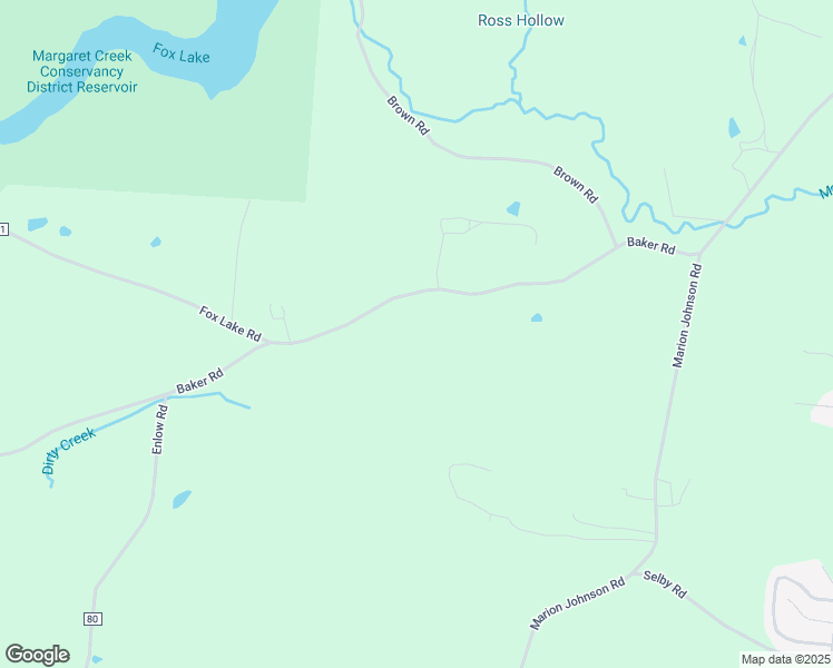 map of restaurants, bars, coffee shops, grocery stores, and more near 6326 Baker Road in Athens