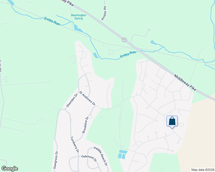 map of restaurants, bars, coffee shops, grocery stores, and more near 189 Muirfield Court in Charles Town