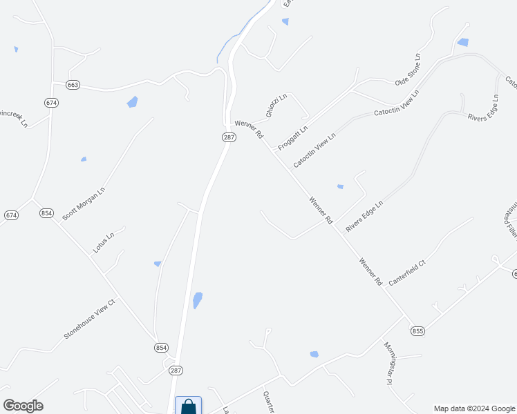 map of restaurants, bars, coffee shops, grocery stores, and more near 39550 Sugar Maple Lane in Lovettsville
