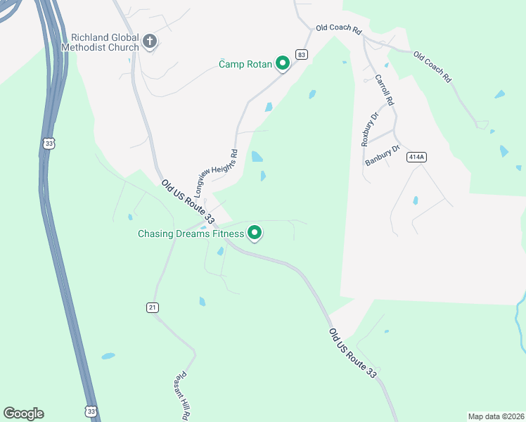 map of restaurants, bars, coffee shops, grocery stores, and more near 5 Ridgeview Road in Athens