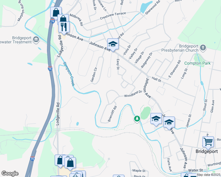 map of restaurants, bars, coffee shops, grocery stores, and more near 900-930 Sunset Dr in Bridgeport