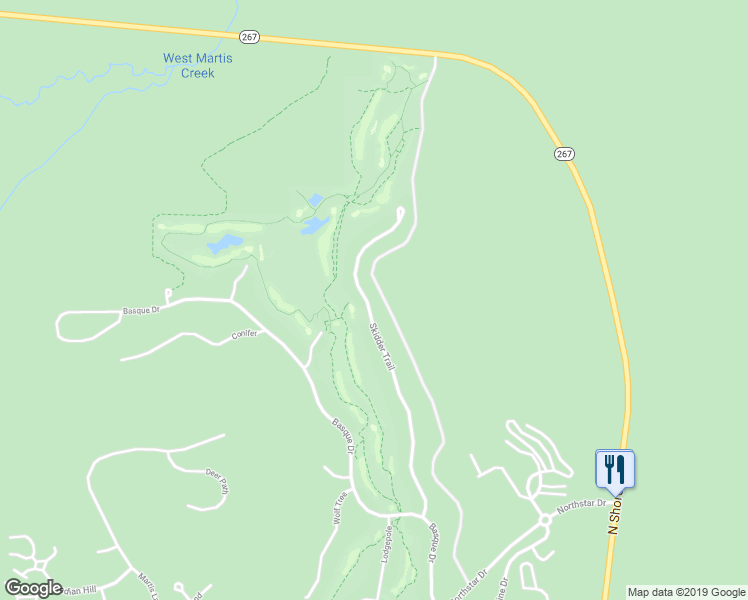 map of restaurants, bars, coffee shops, grocery stores, and more near 362 Skidder Trail in Truckee