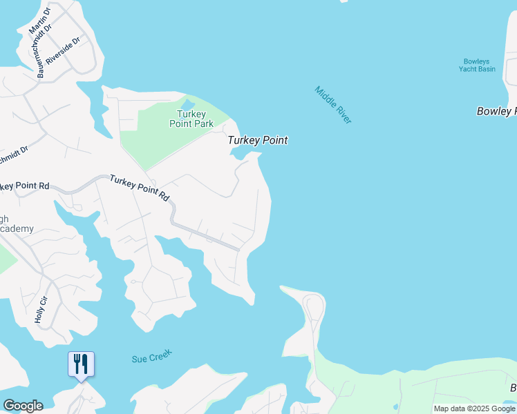 map of restaurants, bars, coffee shops, grocery stores, and more near 611 Rockaway Beach Avenue in Essex