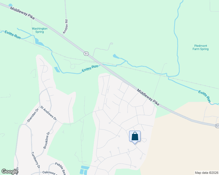 map of restaurants, bars, coffee shops, grocery stores, and more near 52-54 Tuscawilla Drive in Charles Town